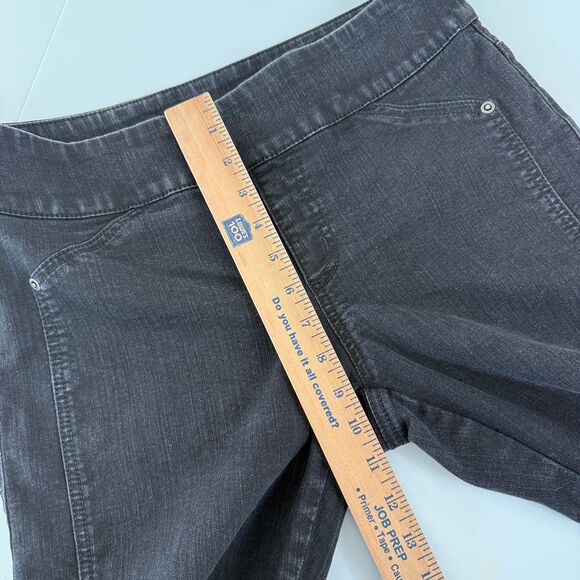 Chico's So Slimming Women's Pull On Skinny Jeans Black Denim Size S - 4 (0) - Picture 8 of 10